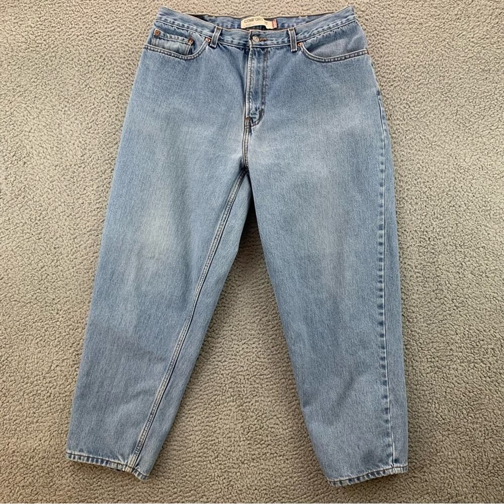 Levi's 560 Comfort Fit Men's Loose Fit Baggy Tapered Blue Denim - Size: 38